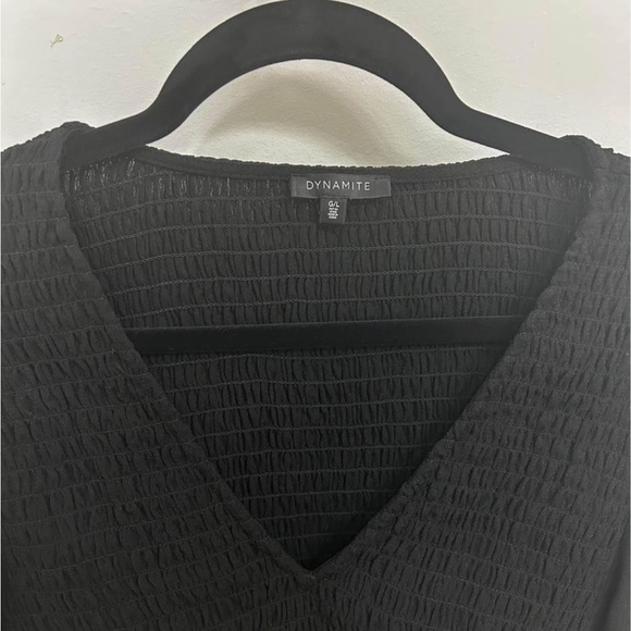 Dynamite long sleeved shirt with sheer arms - size large - Picture 3 of 3